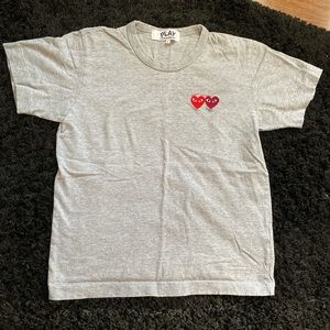 Comme des garçons grey t shirt